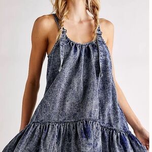 Free People Convertible Denim Dress size S